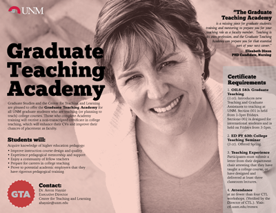 Graduate Teaching Academy Advertisement